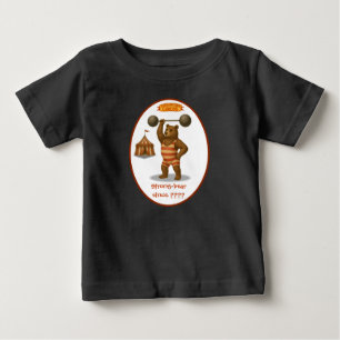 Personalised "strong-bear" baby T-Shirt