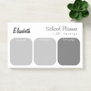 personalised student planner notes