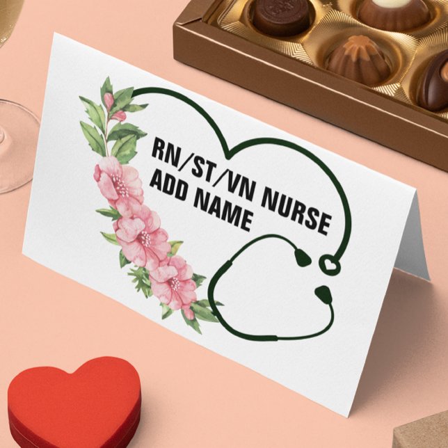 Personalised Student-Registered-Veteran Nurse Name Appointment Card (Creator Uploaded)