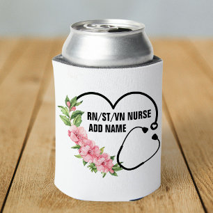 Personalised Student-Registered-Veteran Nurse Name Can Cooler