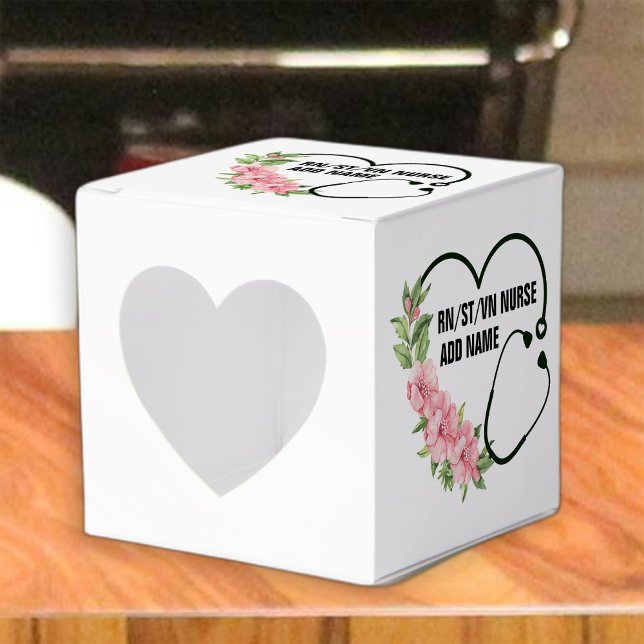 Personalised Student-Registered-Veteran Nurse Name Favour Box (Creator Uploaded)