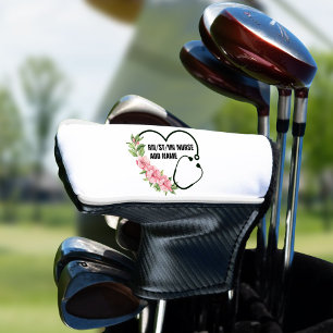 Personalised Student-Registered-Veteran Nurse Name Golf Head Cover