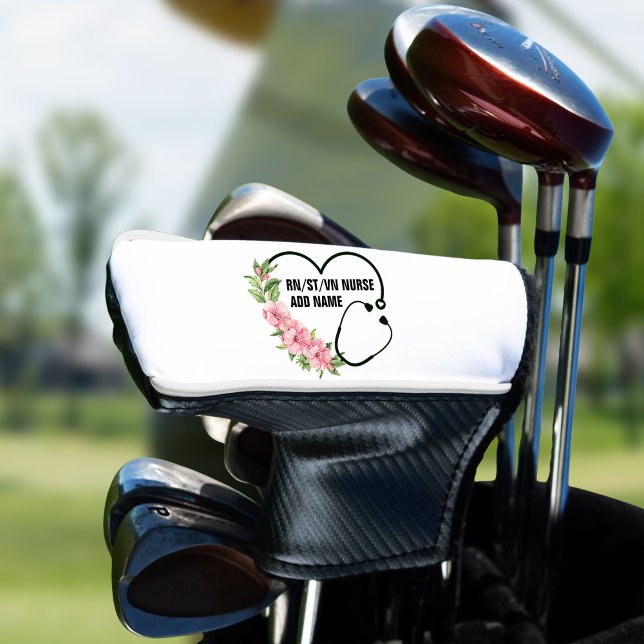 Personalised Student-Registered-Veteran Nurse Name Golf Head Cover (Creator Uploaded)