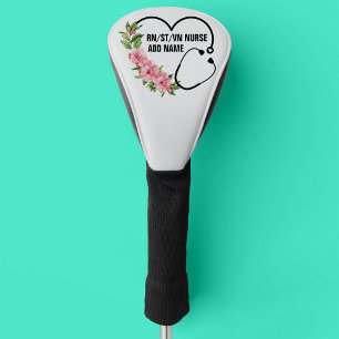 Personalised Student-Registered-Veteran Nurse Name Golf Head Cover