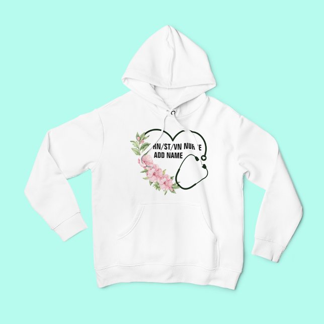 Personalised Student-Registered-Veteran Nurse Name Hoodie (Creator Uploaded)