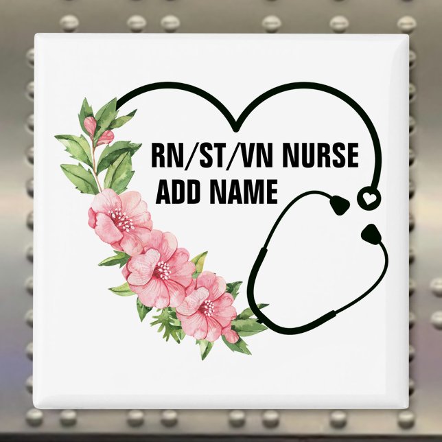 Personalised Student-Registered-Veteran Nurse Name Magnet (Creator Uploaded)