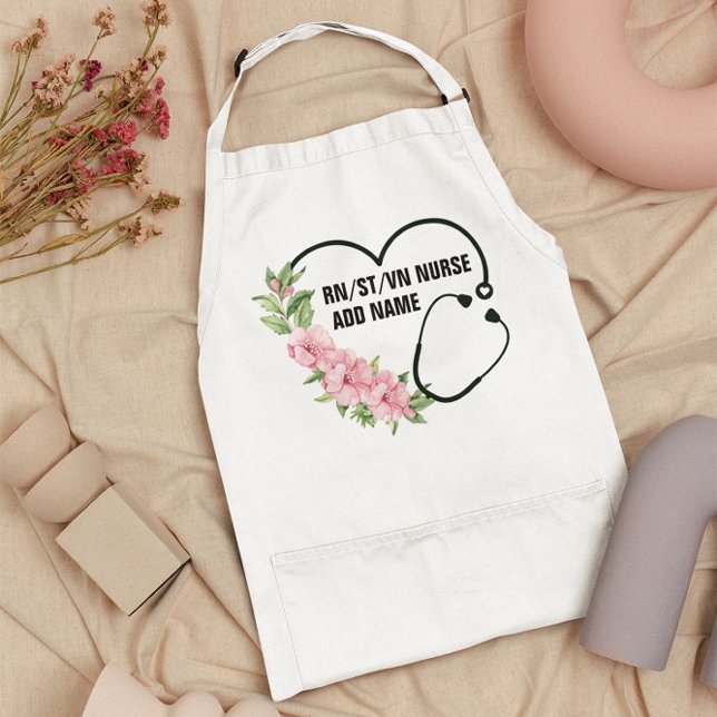 Personalised Student-Registered-Veteran Nurse Name Standard Apron (Creator Uploaded)