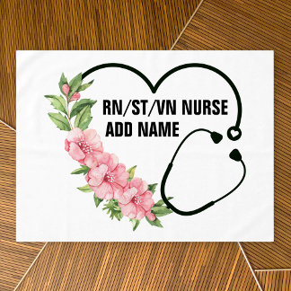 Personalised Student-Registered-Veteran Nurse Name Tablecloth