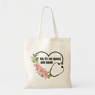 personalised nurse tote bag