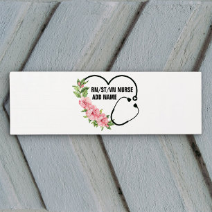 Personalised Student-Registered-Veteran Nurse Name Yoga Mat