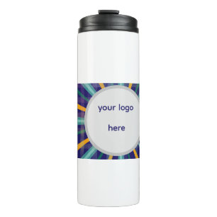 personalised stunning blue Thermal Tumbler