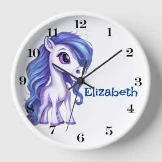 Personalised Stunning Unicorn Wall Clock