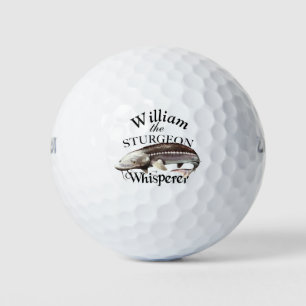 Personalised Sturgeon Whisperer Fisherman Golf Balls