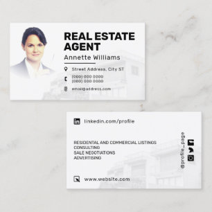 Personalised style realtor  business card