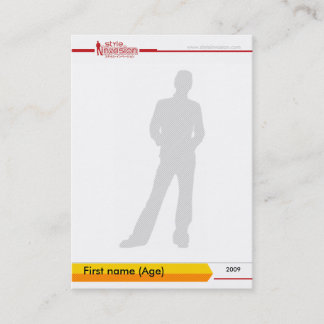 Personalised style trading card #1