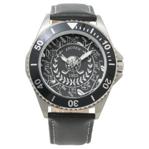 Personalised  stylish golf logo Birthday Watch