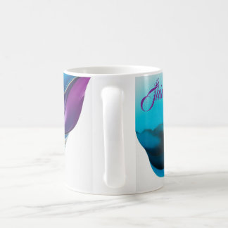 Personalised stylish in blue and gold coffee mug