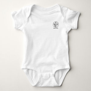 Personalised Stylish Logo Modern Custom Brand  Baby Bodysuit