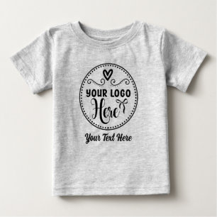 Personalised Stylish Logo Modern Custom Brand Baby T-Shirt