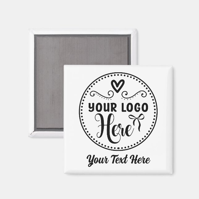 Personalised Stylish Logo Modern Custom Brand  Magnet (Front/Back)