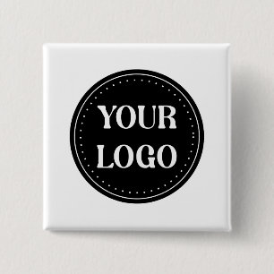 Personalised, stylish, modern & minimal 15 cm square badge