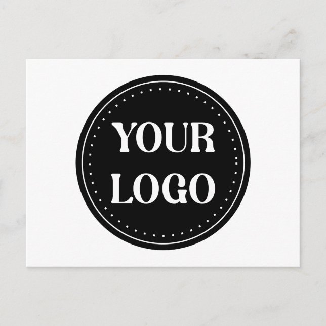 Personalised, stylish, modern & minimal announcement postcard (Front)