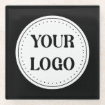 Personalised, stylish, modern & minimal glass coaster<br><div class="desc">This design is useable by all. The text,  colours,  logo,  and images may all be added,  changed,  or resized as needed. Many thanks.</div>