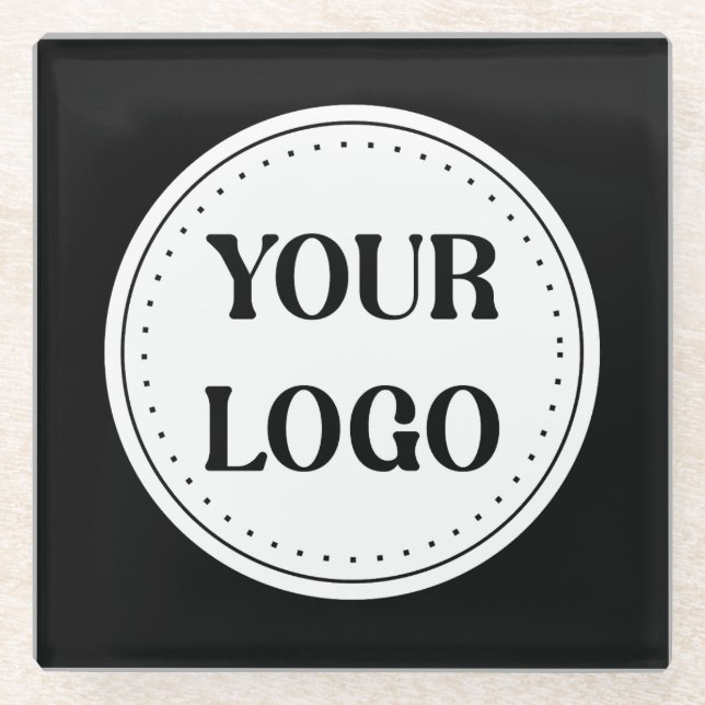 Personalised, stylish, modern & minimal glass coaster (Front)