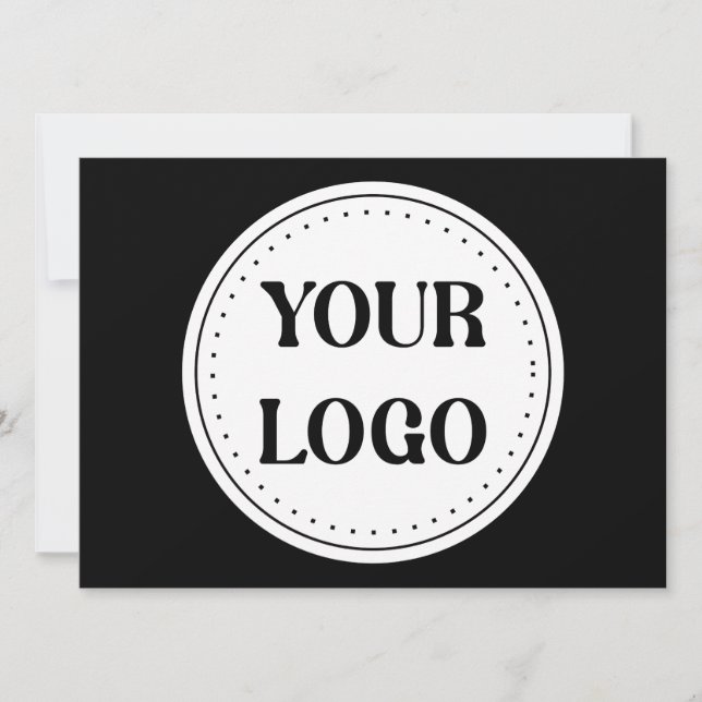 Personalised, stylish, modern & minimal holiday card (Front)