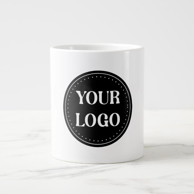Personalised, stylish, modern & minimal large coffee mug (Front)
