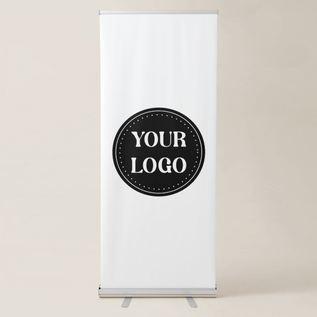 Personalised, stylish, modern & minimal retractable banner (Front)