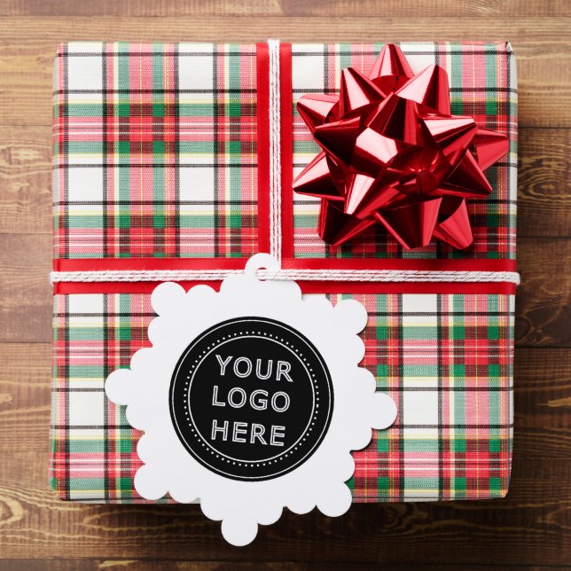 Personalised, stylish, modern & minimal tree decoration card (Insitu (Gift))