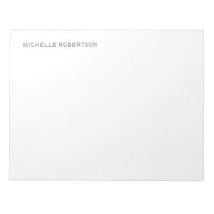 Personalised Stylish Modern Professional Notepad