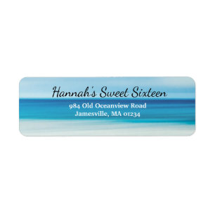 Personalised Summer Beach Sweet 16