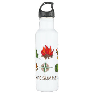 Personalised Summer Camp Camping Water Bottle