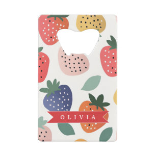 Personalised Summer Colourful Strawberry Pattern