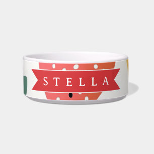Personalised Summer Colourful Strawberry Pattern Bowl