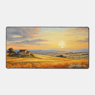 Personalised Summer Field Landscape Desk Mat