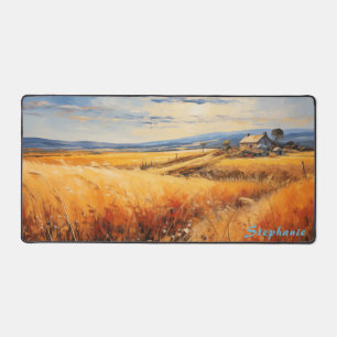 Personalised Summer Field Landscape Desk Mat