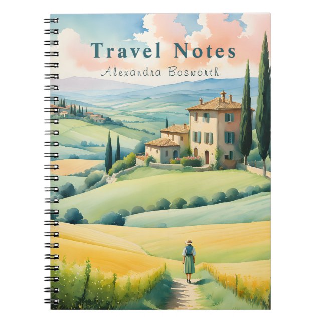 Personalised Summer in Italy Travel Notebook - (Front)