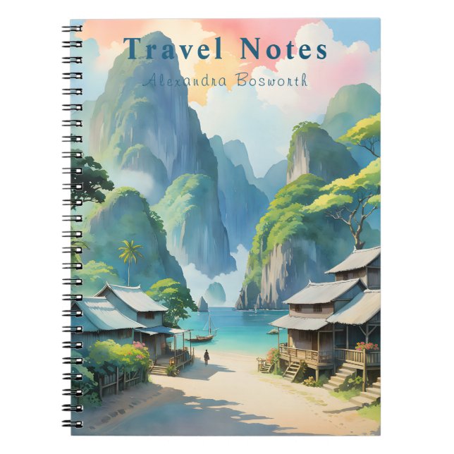 Personalised Summer in Philippines Travel Notebook (Front)