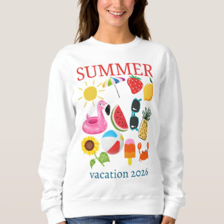 Personalised summer vacation design  sweatshirt