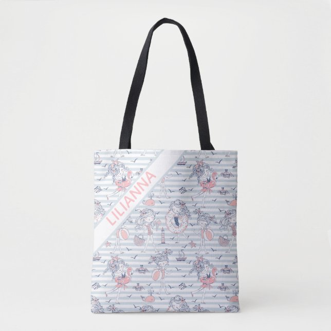 Personalised Summertime Fun  Tote Bag (Front)