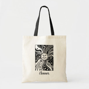 Personalised Sun Pattern Tote Bag