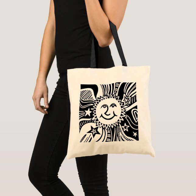 Personalised Sun Pattern  Tote Bag (Front (Product))