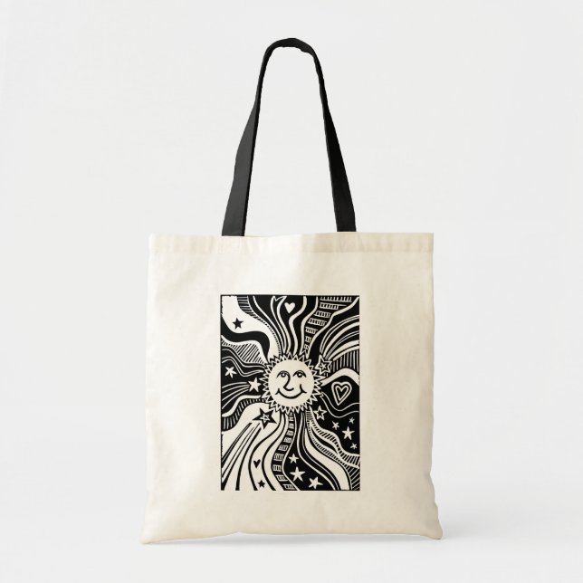 Personalised Sun Pattern  Tote Bag (Front)