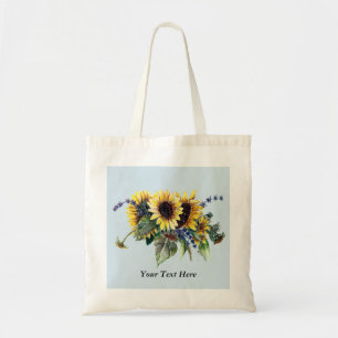 Personalised Sunflower Bouquet Tote Bag