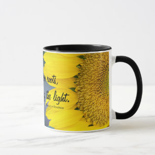 Personalised Sunflower Close-Up Photograph Mug