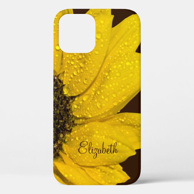 Personalised Sunflower Floral Case-Mate iPhone Case (Back)