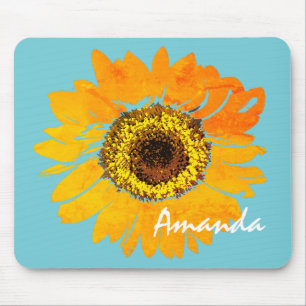 Personalised Sunflower Mousepad